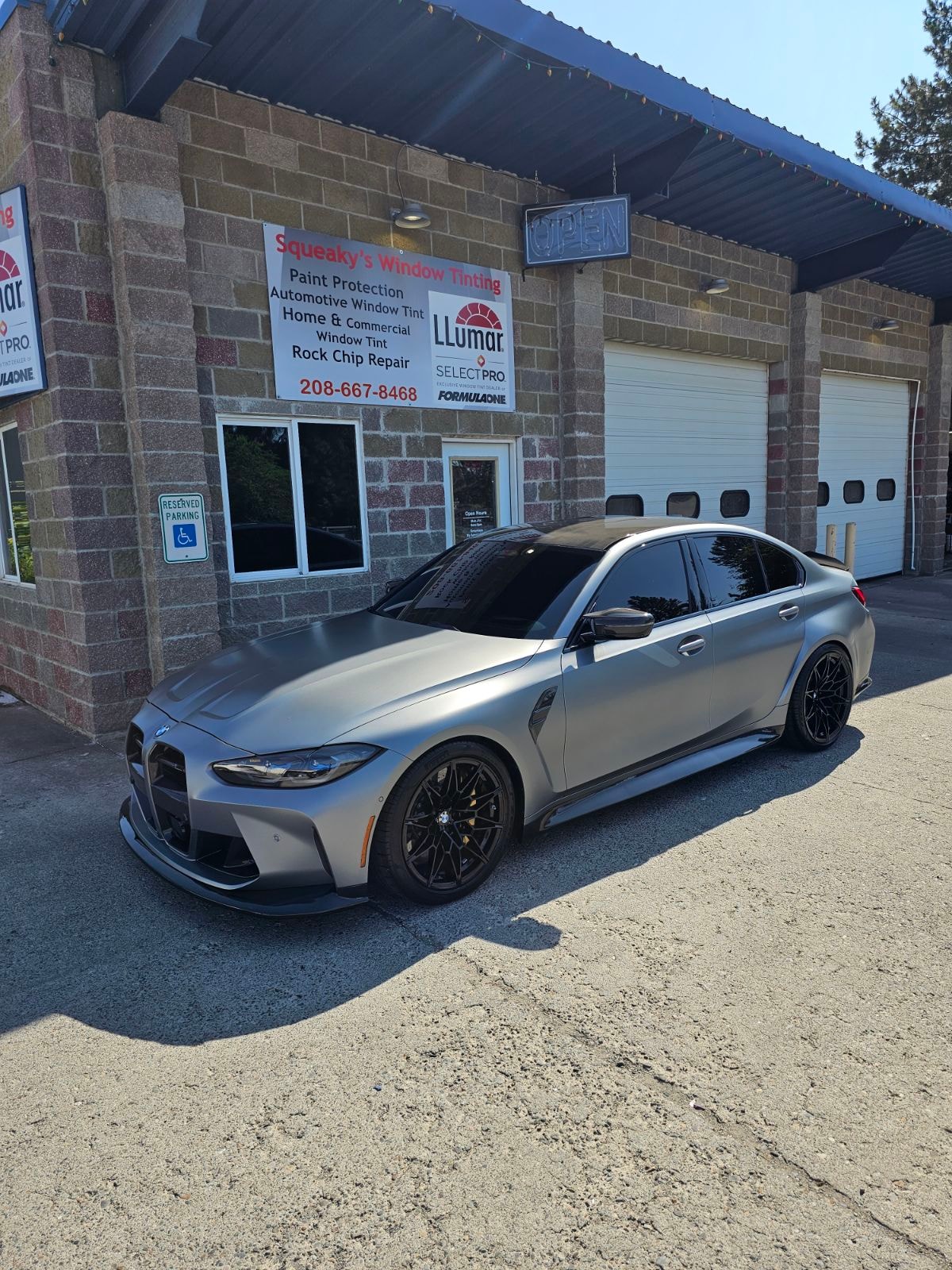 Sedan automotive tinting project